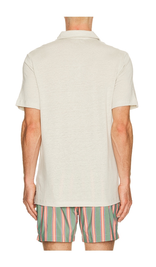 onia Shaun Stretch Linen Polo | Thumbnail 6