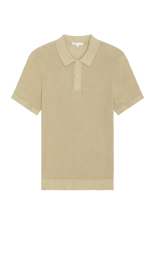 ONIA COTTON TEXTURED KNIT POLO 