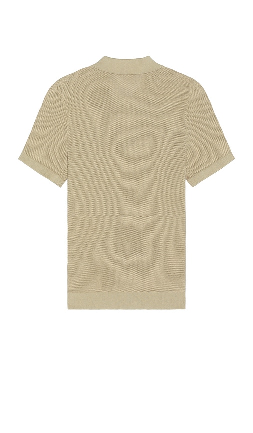 ONIA COTTON TEXTURED KNIT POLO 