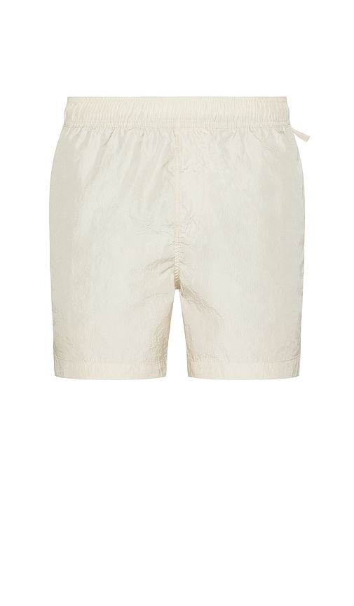 Nylon Crinkle 5 Swim Trunk in Light Grey. - size XL/1X (also in L, M, S)