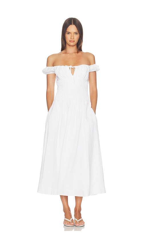 onia ROBE MI-LONGUE OFF SHOULDER en White Taille 8 Also en 0 2 4 6 10 12 438 €