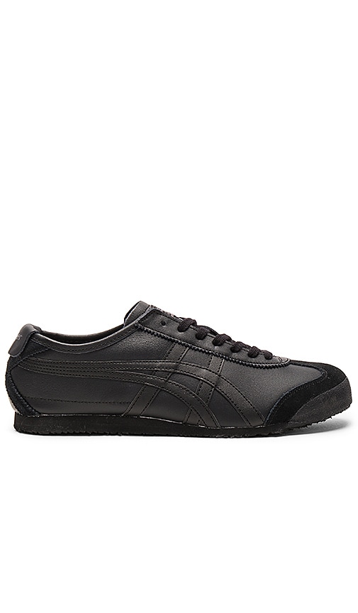 Onitsuka tiger mexico 66 black leather hotsell