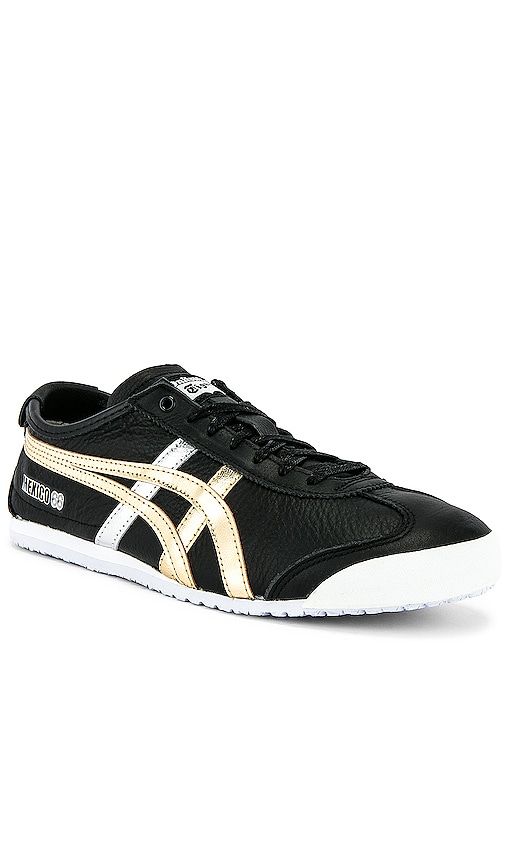 Onitsuka Tiger Mexico 66 in Black Gold REVOLVE