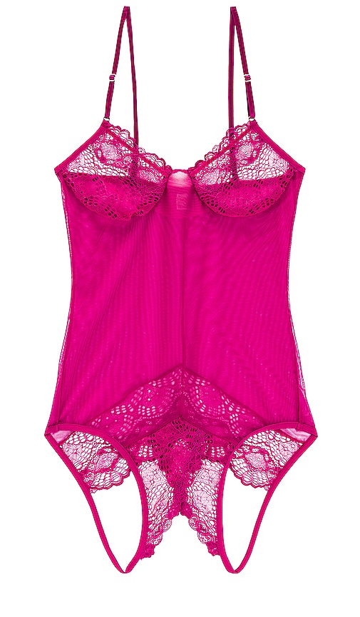 Only Hearts Whisper Sweet Nothings Coucou Bodysuit in Fuchsia