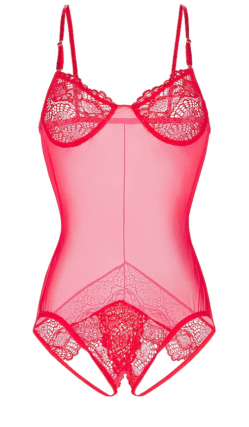 Only Hearts Whisper Sweet Nothings Coucou Bodysuit in Tango