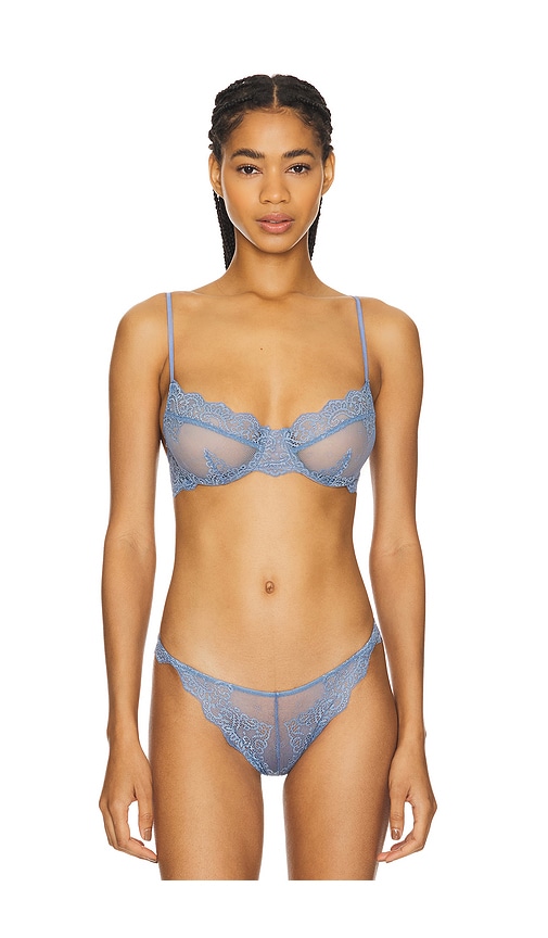 Only Hearts So Fine Lace Underwire Bra In Blue