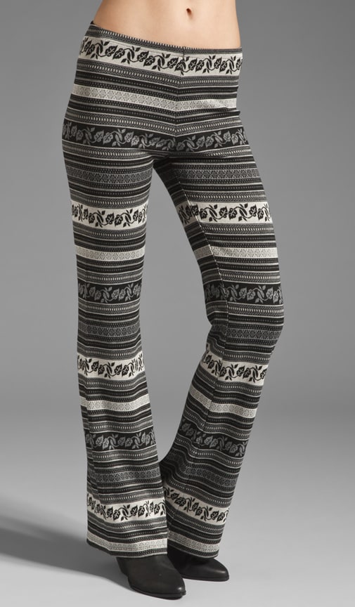 Tapestry Flare Leg Pants
