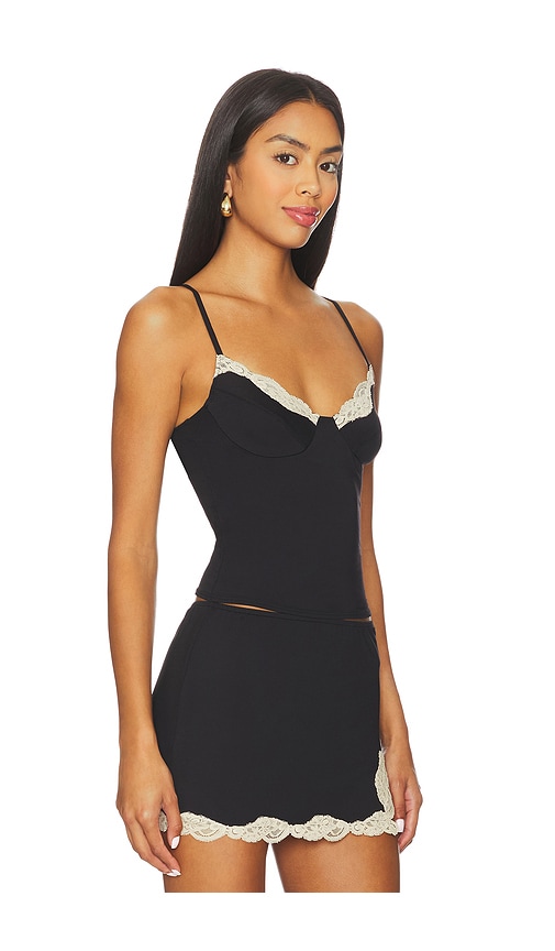 Only Hearts Delicious With Lace Rose Underwire Cami In Black