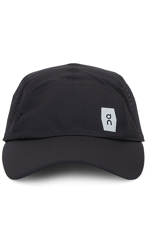 On Lightweight Perforated Cap In Black
