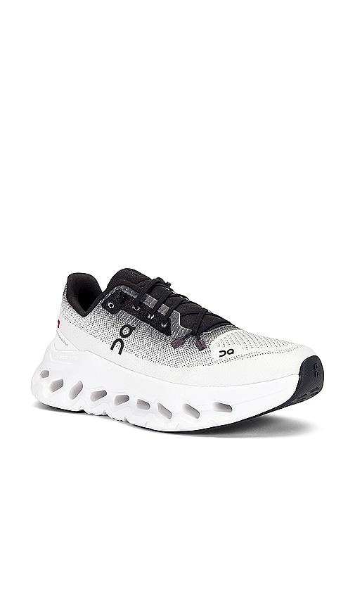 On Low Top Sneakers With Mesh Upper And Rubber Outsole In White
