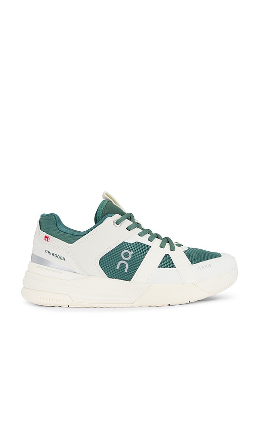 Shop On The Roger Clubhouse Pro Oyster Sneaker In Ivory & Evergreen