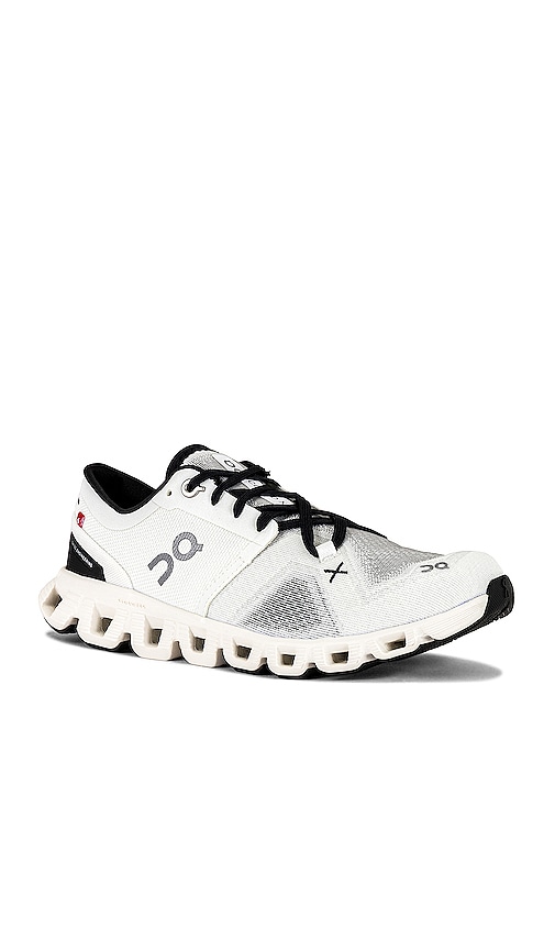 Shop On Cloud X 3 Sneaker In White & Black