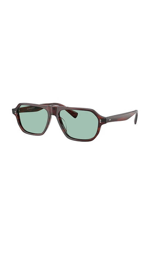 Oliver Peoples Remment Geometric-frame Sunglasses In Brown