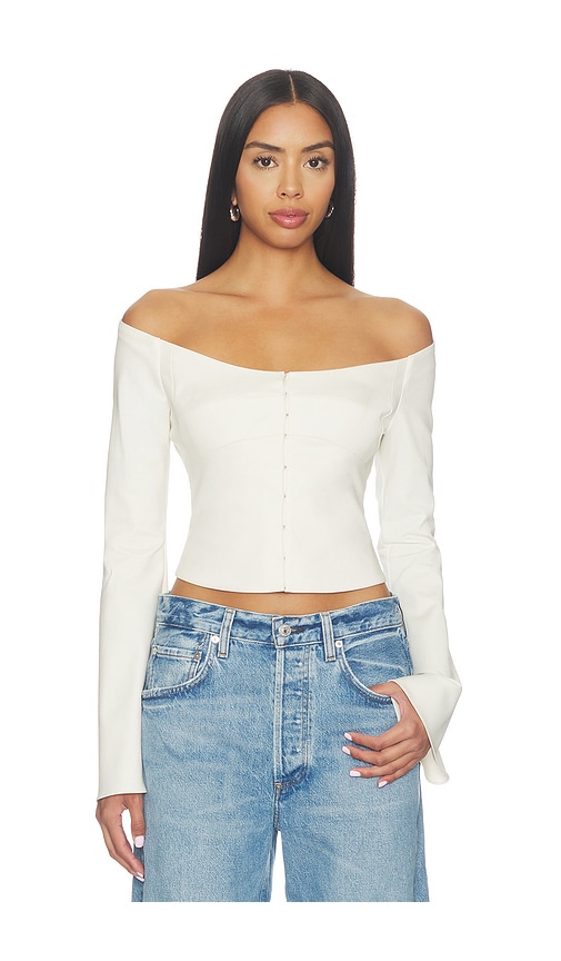 Hook & Eye Bustier by Orseund Iris in Cream