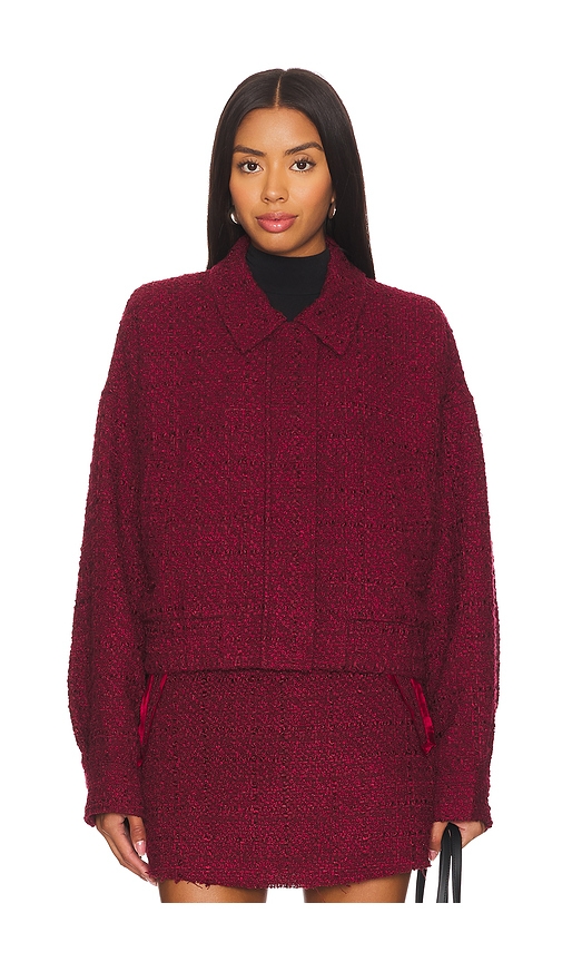 Osis Studio Natasha Jacket In Burgundy