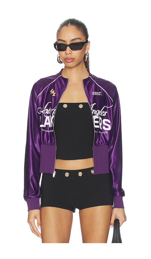  Off Season Chaqueta De Chándal Recortada Los Angeles Lakers En Color Morado Talla M  (también En S, Xs). 