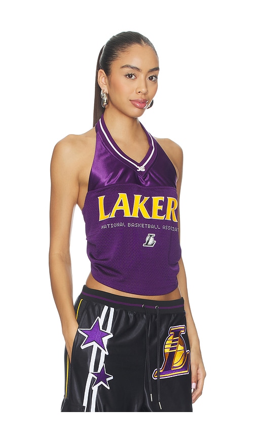  Off Season Top Halter De Jersey Golden State Warriors En Color Morado Talla L  (también En M, Xs, Xxs). 