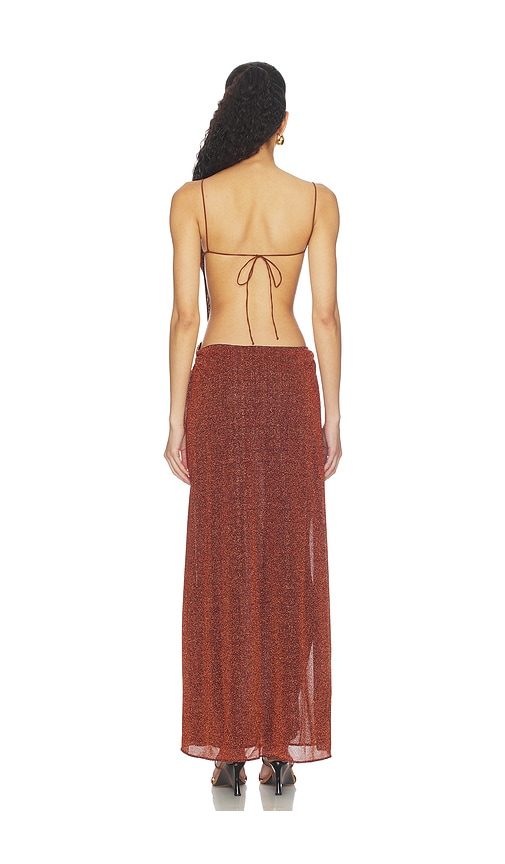 Oseree Lumiere Shell Long Dress | Thumbnail 4