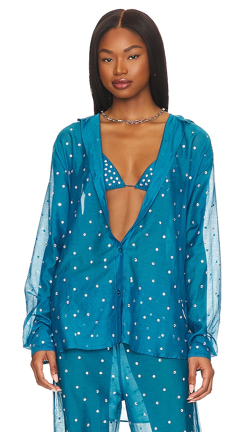 Sheer lace Hollister shirt - Gem