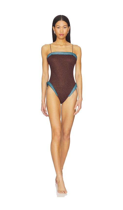 Oseree Lumiere 60s Maillot One Piece Swimsuit