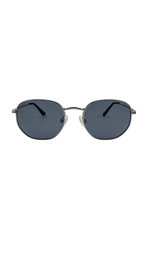 Bowie Sunglasses in Metallic Silver.