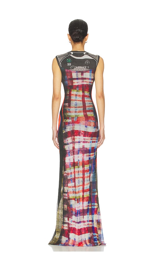  Ottolinger Abendkleid Mesh Maxi In Black,red. Größe Xs. Also In S. 