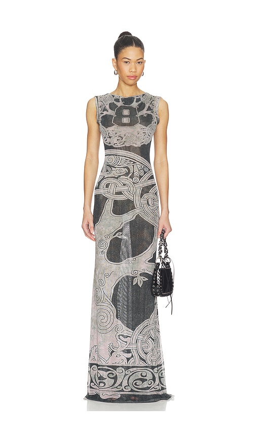 Ottolinger Mesh Maxi Gown