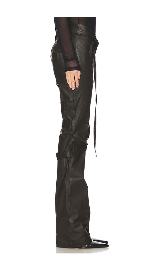 Ottolinger Deconstructed Flared Pants In Brown