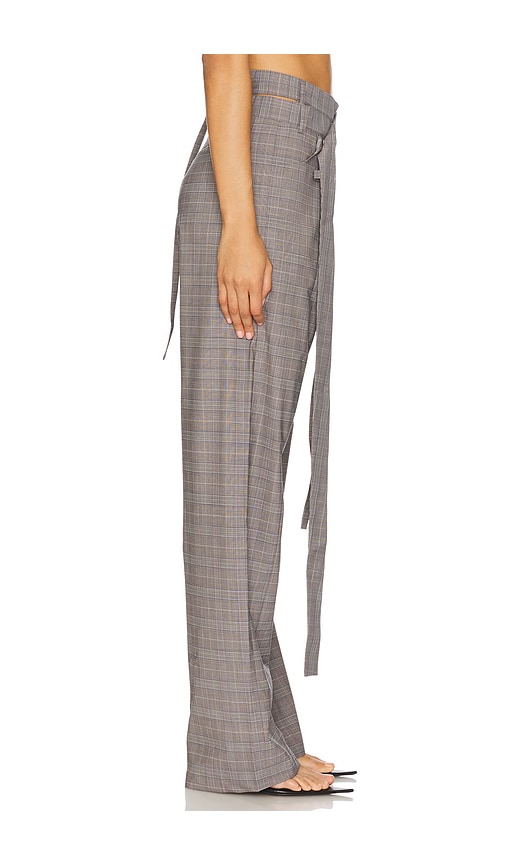 Ottolinger Signature Wrap Suit Pants In Light Grey