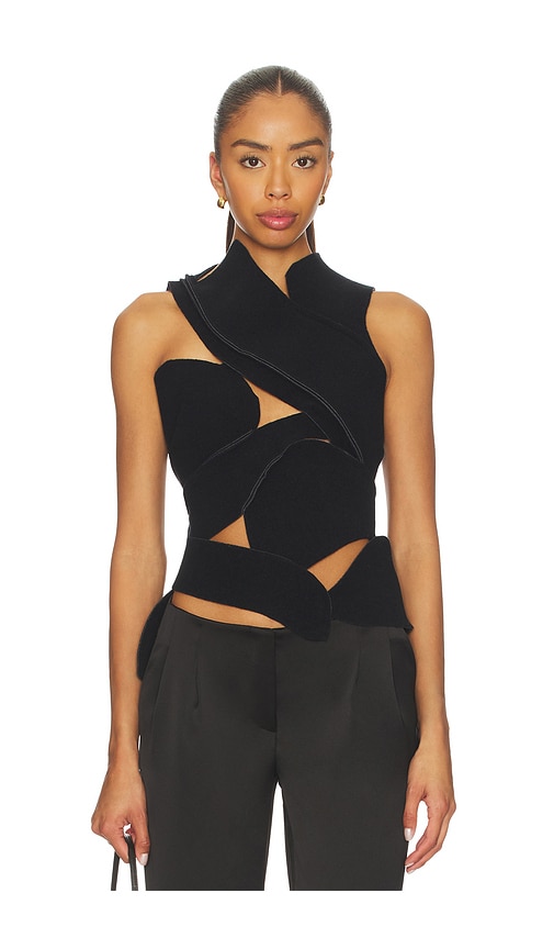Ottolinger Felted Scuba Cut-out Top