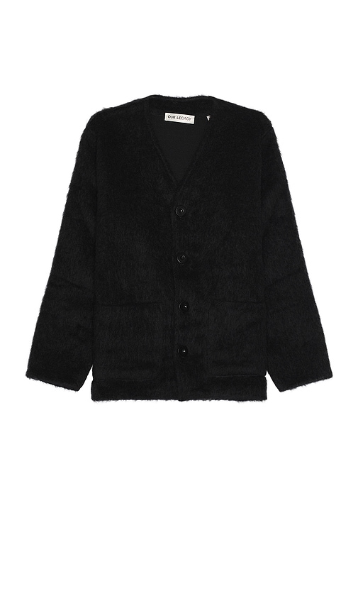 Our Legacy Cardigan in Black Mohair | REVOLVE