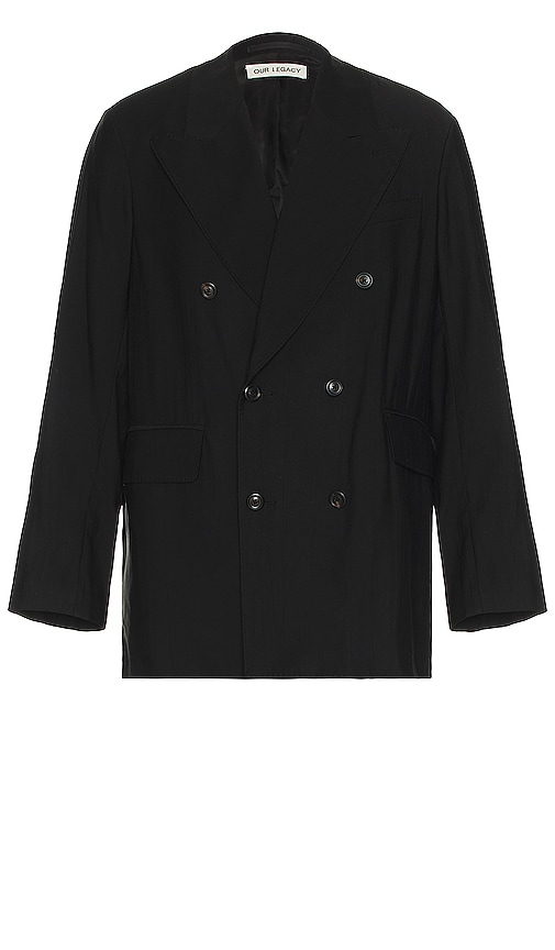Our Legacy Sharp Db Blazer in Black Experienced