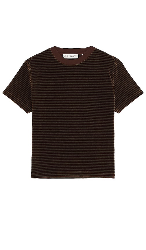 Our Legacy Hover T-Shirt in Scoobie Stripe Velour | REVOLVE