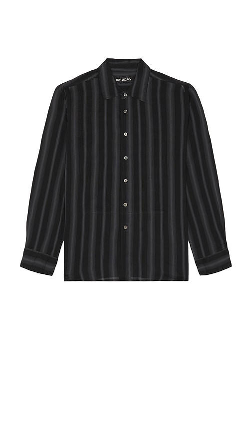 Our Legacy ADORN シャツ - Noir Stripe Sheer Cotton Silk | REVOLVE