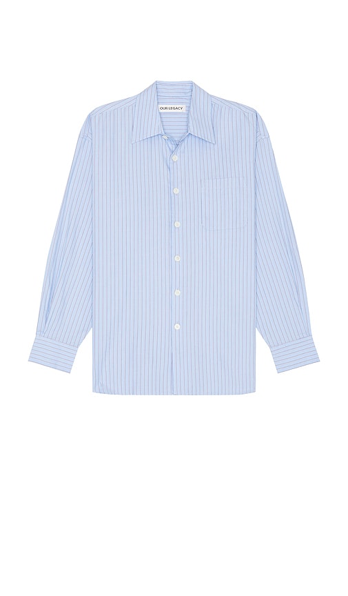 Shop Our Legacy Borrowed Shirt In Baby Blue