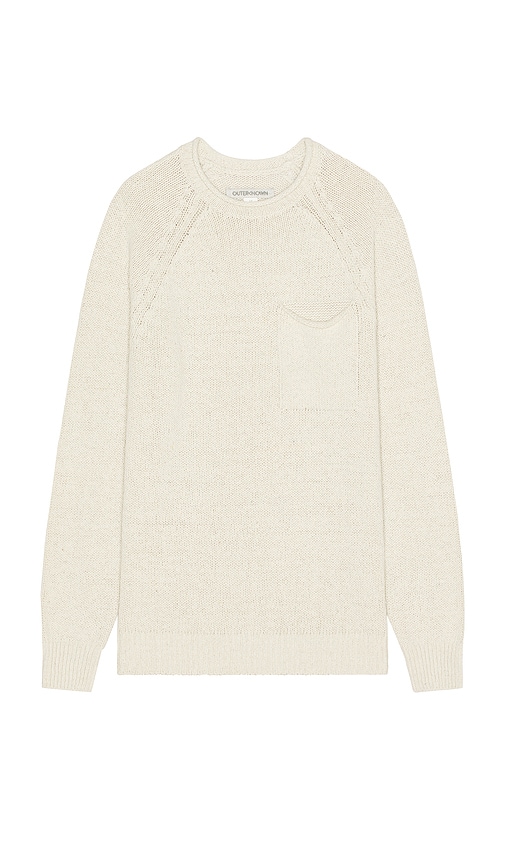 Shop Outerknown Stinson Rollneck Sweater In Cream