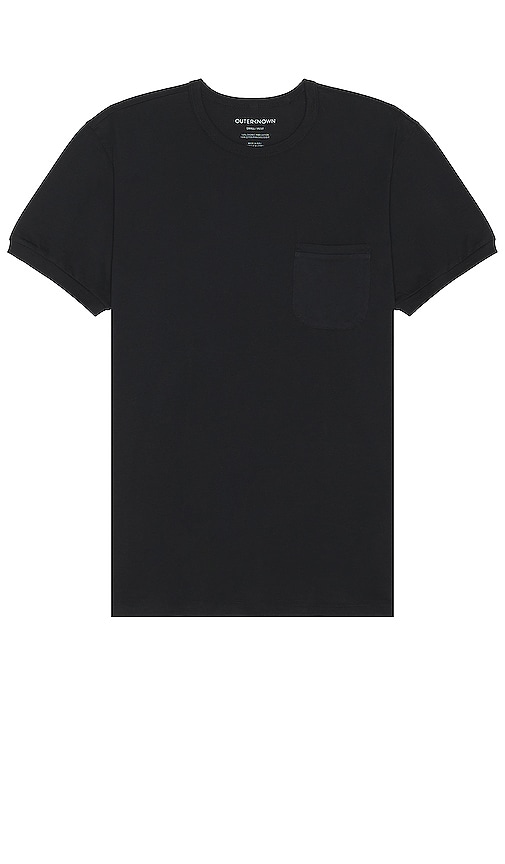 Outerknown Sojourn Pocket Tee In Black