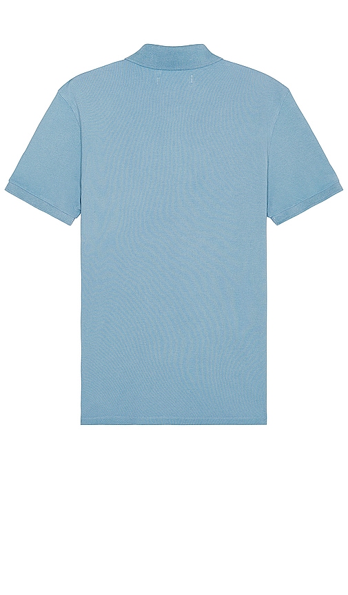 Shop Outerknown Palms Pique Polo In Meadow Blue