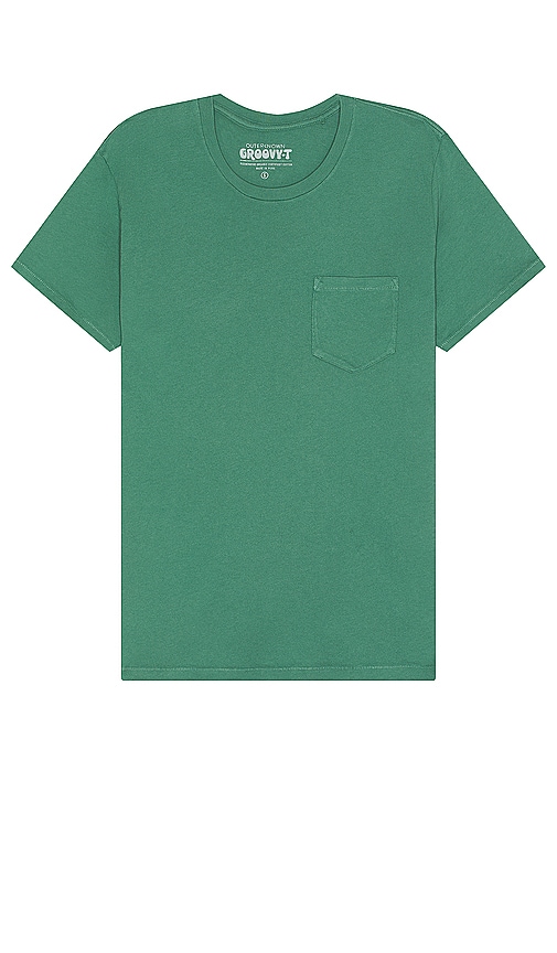 Outerknown Groovy Pocket Tee In Briar Green
