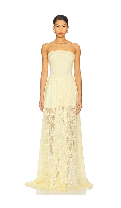 Ow Collection X Revolve Cleo Maxi Dress In Yellow