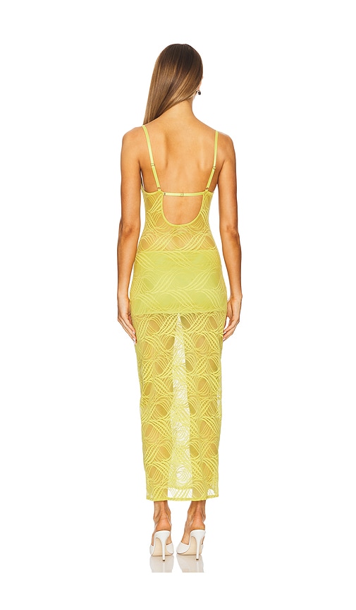  Ow Collection Maxikleid Kayla In Lime. Größe S. Also In Xs, M, L, Xl. 