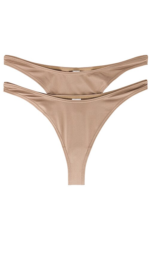 OW Collection HANNA THONG 2 PACK - Thong - nude 