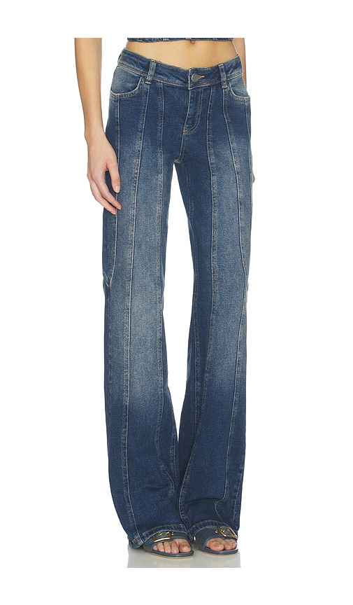  Ow Collection Devin Denim Jean In Blue. Size S. Also In Xs, M. 