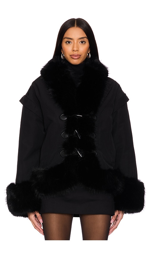 OW COLLECTION KYOTO FAUX FUR BOMBER JACKET 