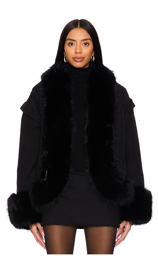 OW COLLECTION KYOTO FAUX FUR BOMBER JACKET 