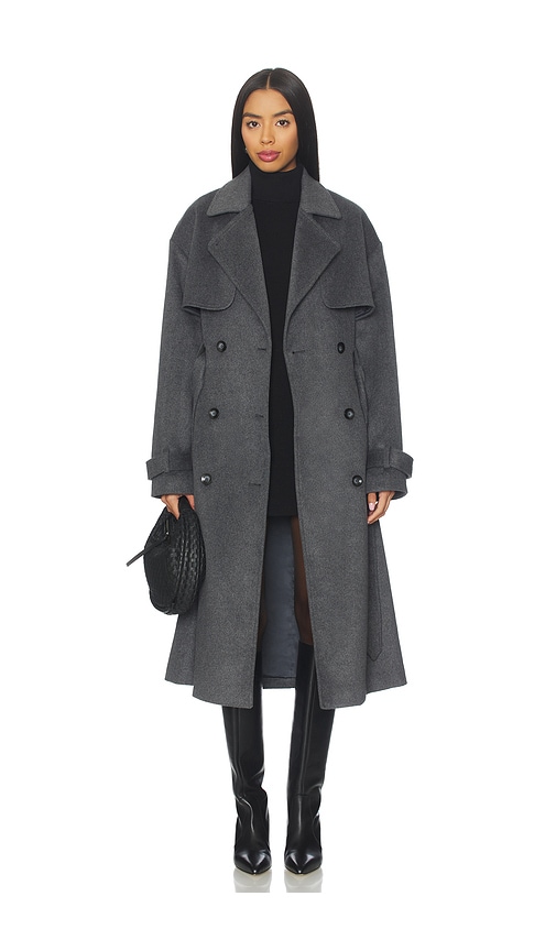 Ow Collection Matilda Wool Coat In Gray