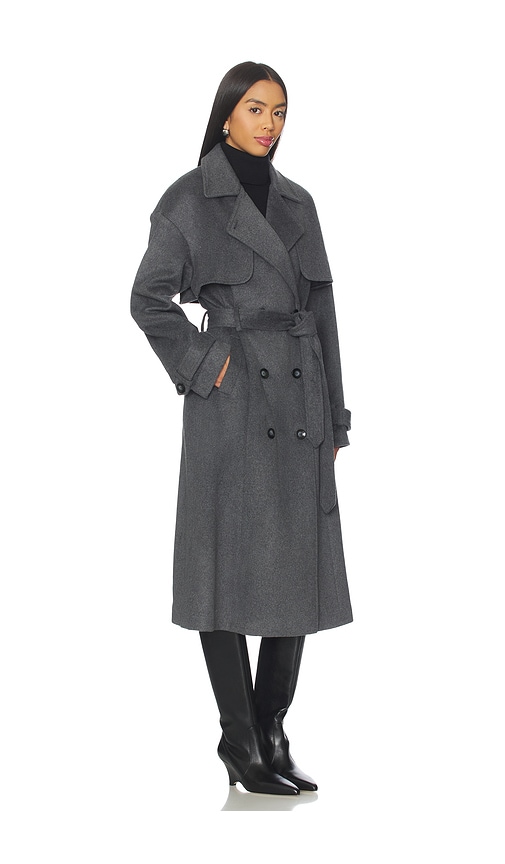  Ow Collection Wollmantel Matilda In Charcoal. Größe S. Also In Xs, M, L. 