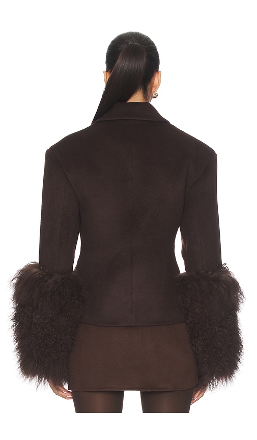  Ow Collection Frances Wool Blazer In Chocolate. Size S. Also In Xs. 
