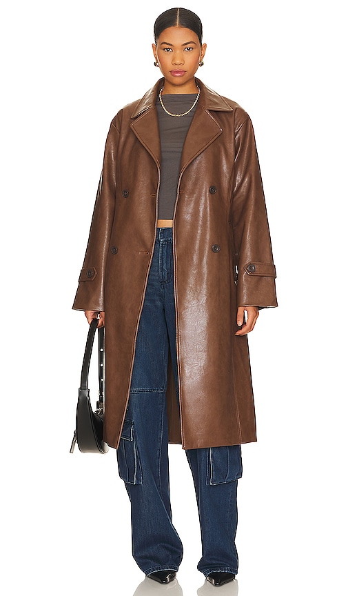 Ow Collection Vermont Coat In Brown
