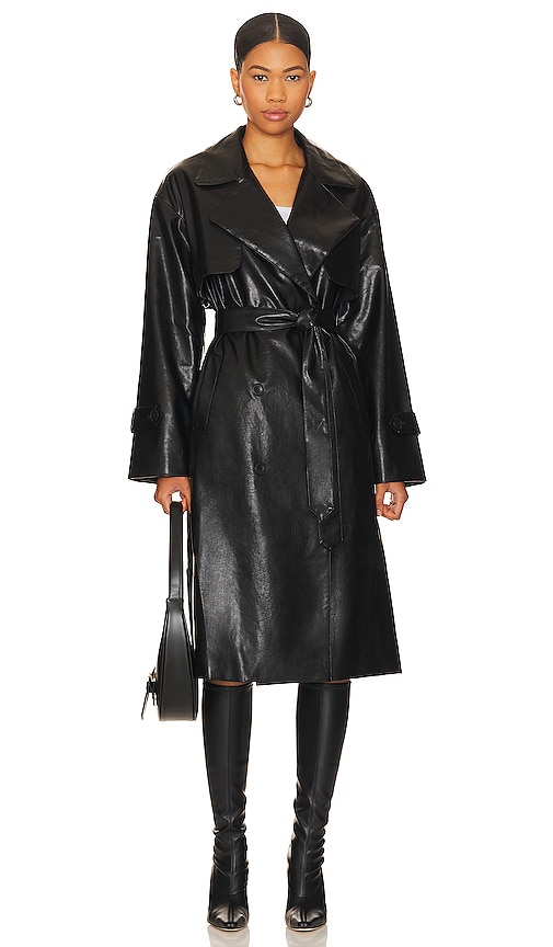 Shop Ow Collection Vail Coat In Black